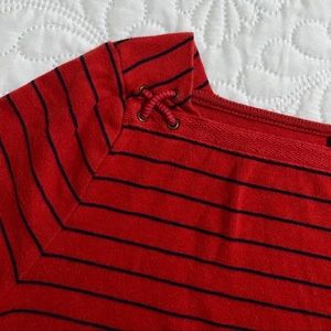 Nautical Stripe Short Sleeve With Detail On Shoulder